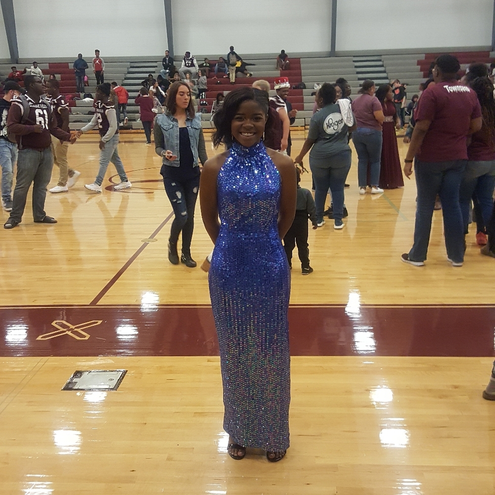 Royal Blue Sequin Dress